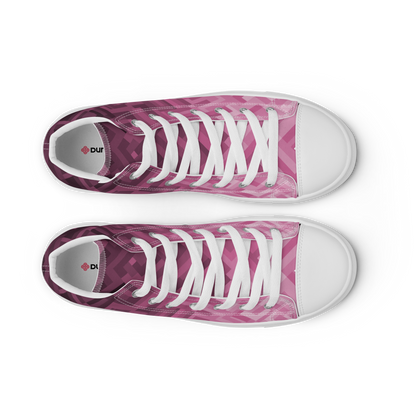 Men's Canvas Sneakers ❯ Polygonal Gradient ❯ Orchid Pink