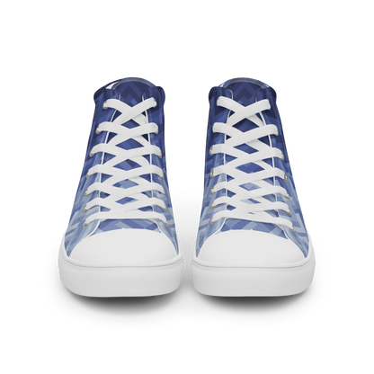 Men's Canvas Sneakers ❯ Polygonal Gradient ❯ Liberty Blue