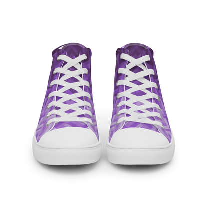 Men's Canvas Sneakers ❯ Polygonal Gradient ❯ Amethyst Purple