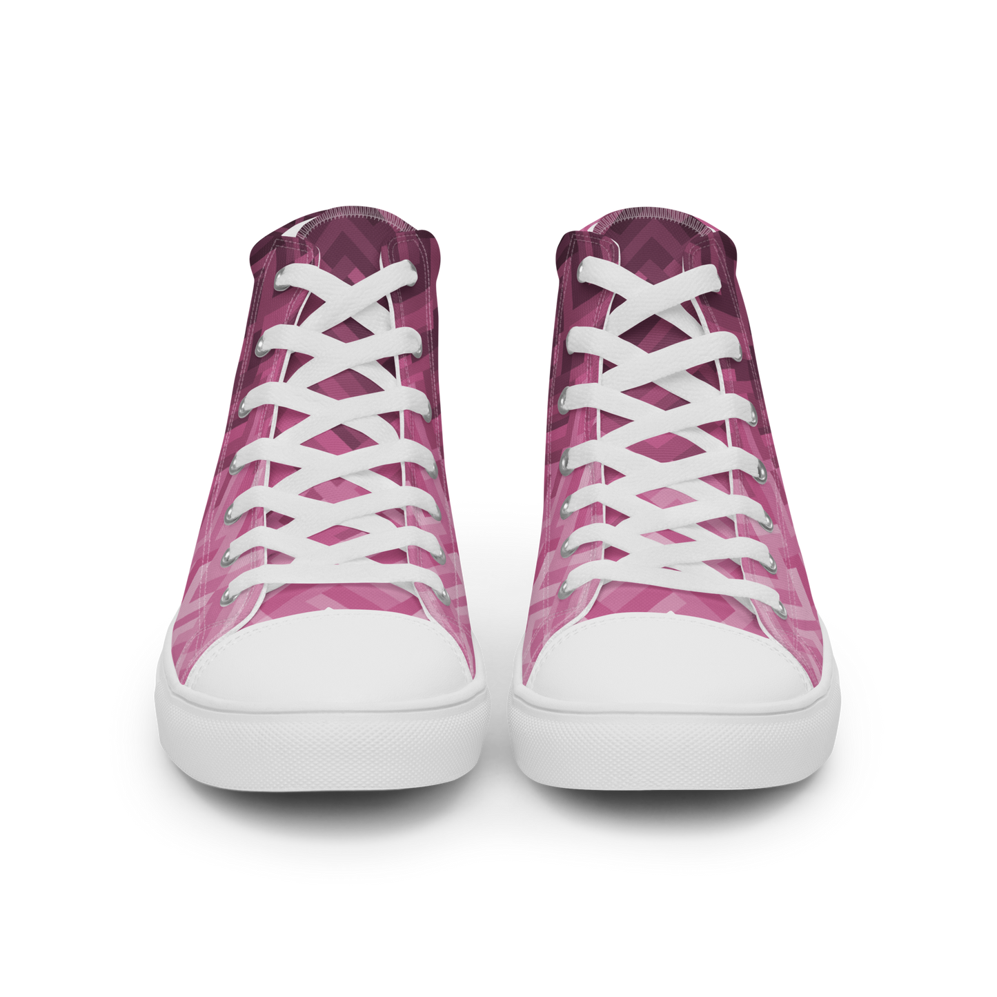 Men's Canvas Sneakers ❯ Polygonal Gradient ❯ Orchid Pink