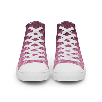 Men's Canvas Sneakers ❯ Polygonal Gradient ❯ Orchid Pink