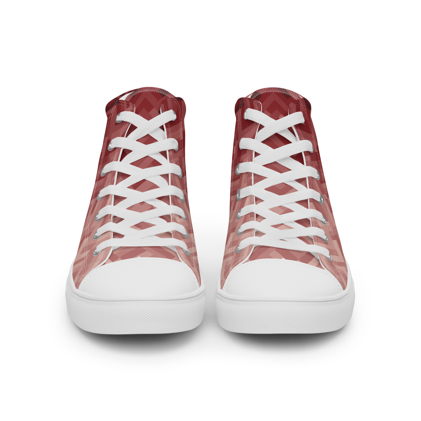 Men's Canvas Sneakers ❯ Polygonal Gradient ❯ Ruby Red