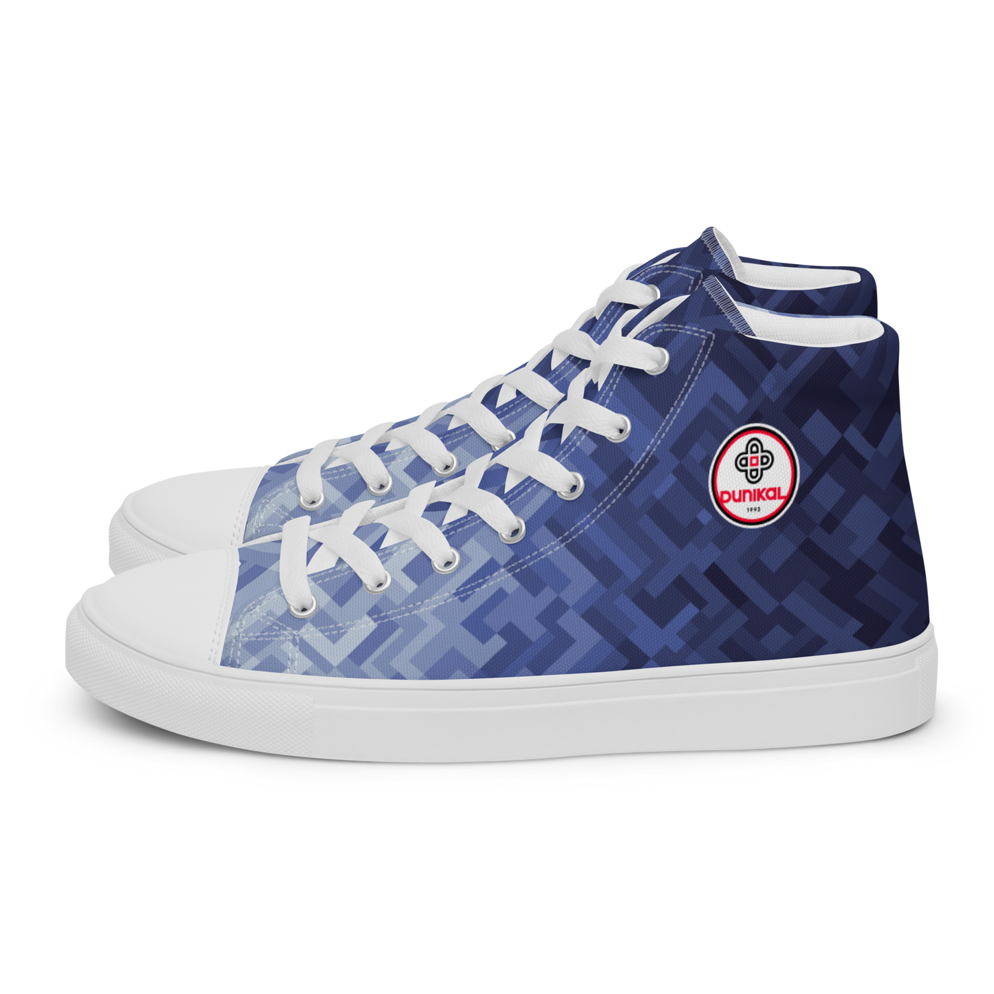 Men's Canvas Sneakers ❯ Polygonal Gradient ❯ Liberty Blue