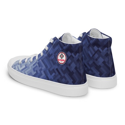 Men's Canvas Sneakers ❯ Polygonal Gradient ❯ Liberty Blue