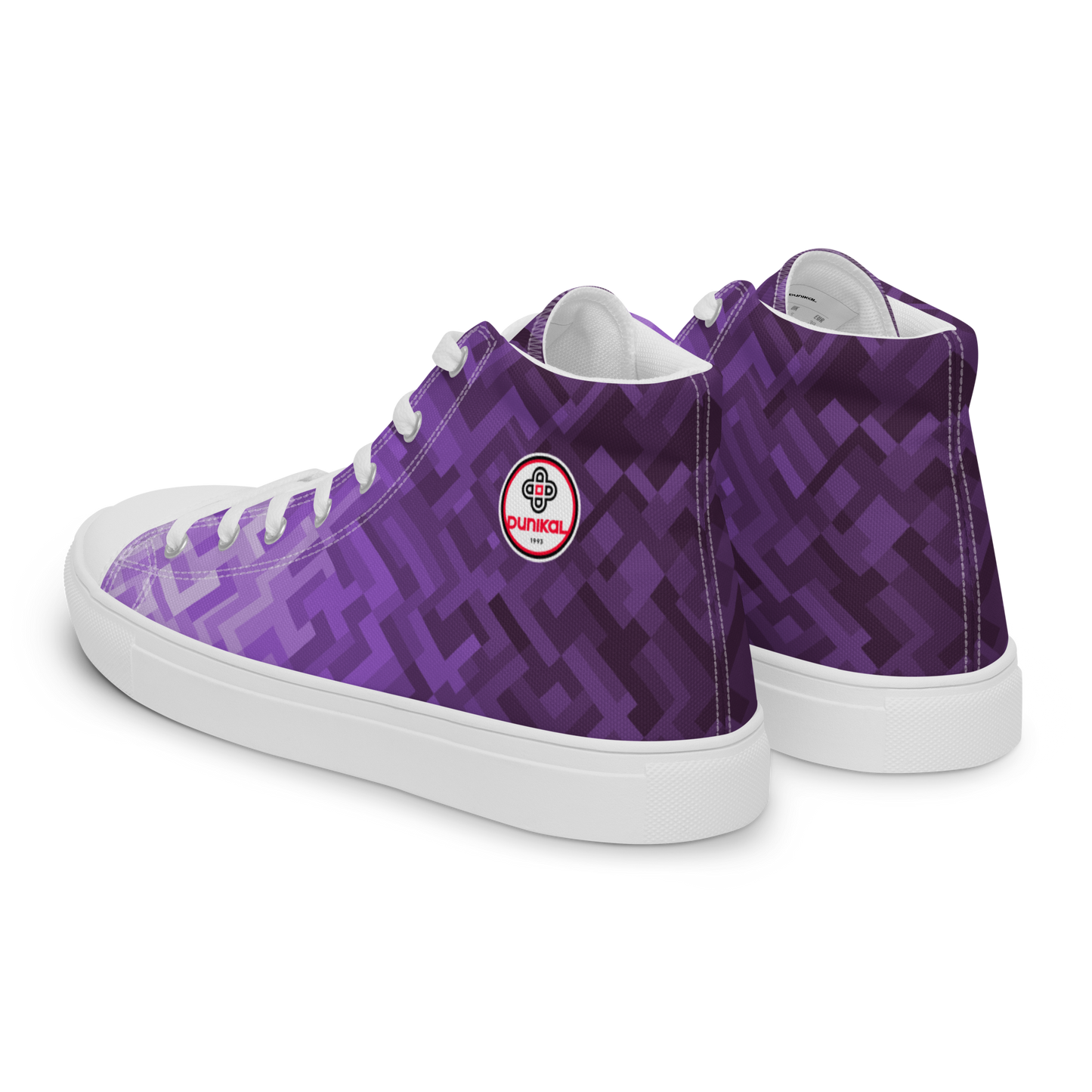 男士帆布运动鞋❯多边形渐变❯紫水晶紫