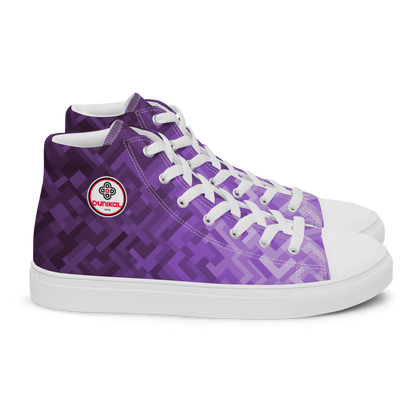 Men's Canvas Sneakers ❯ Polygonal Gradient ❯ Amethyst Purple