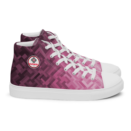 Men's Canvas Sneakers ❯ Polygonal Gradient ❯ Orchid Pink