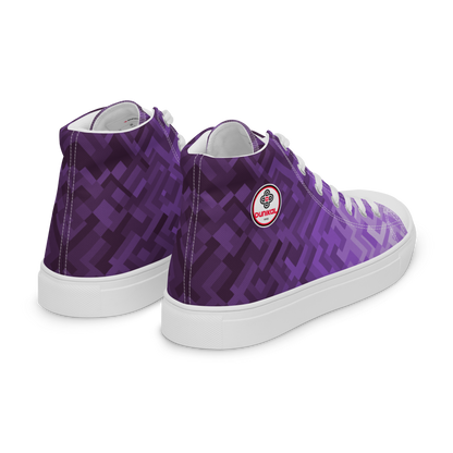 Men's Canvas Sneakers ❯ Polygonal Gradient ❯ Amethyst Purple