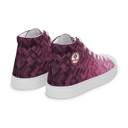 Men's Canvas Sneakers ❯ Polygonal Gradient ❯ Orchid Pink