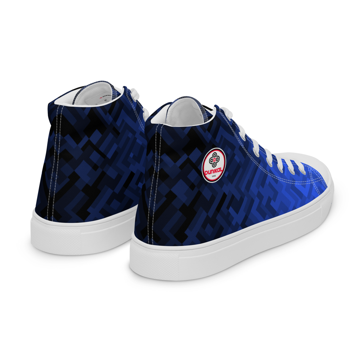 Men's Canvas Sneakers ❯ Polygonal Gradient ❯ Ultramarine