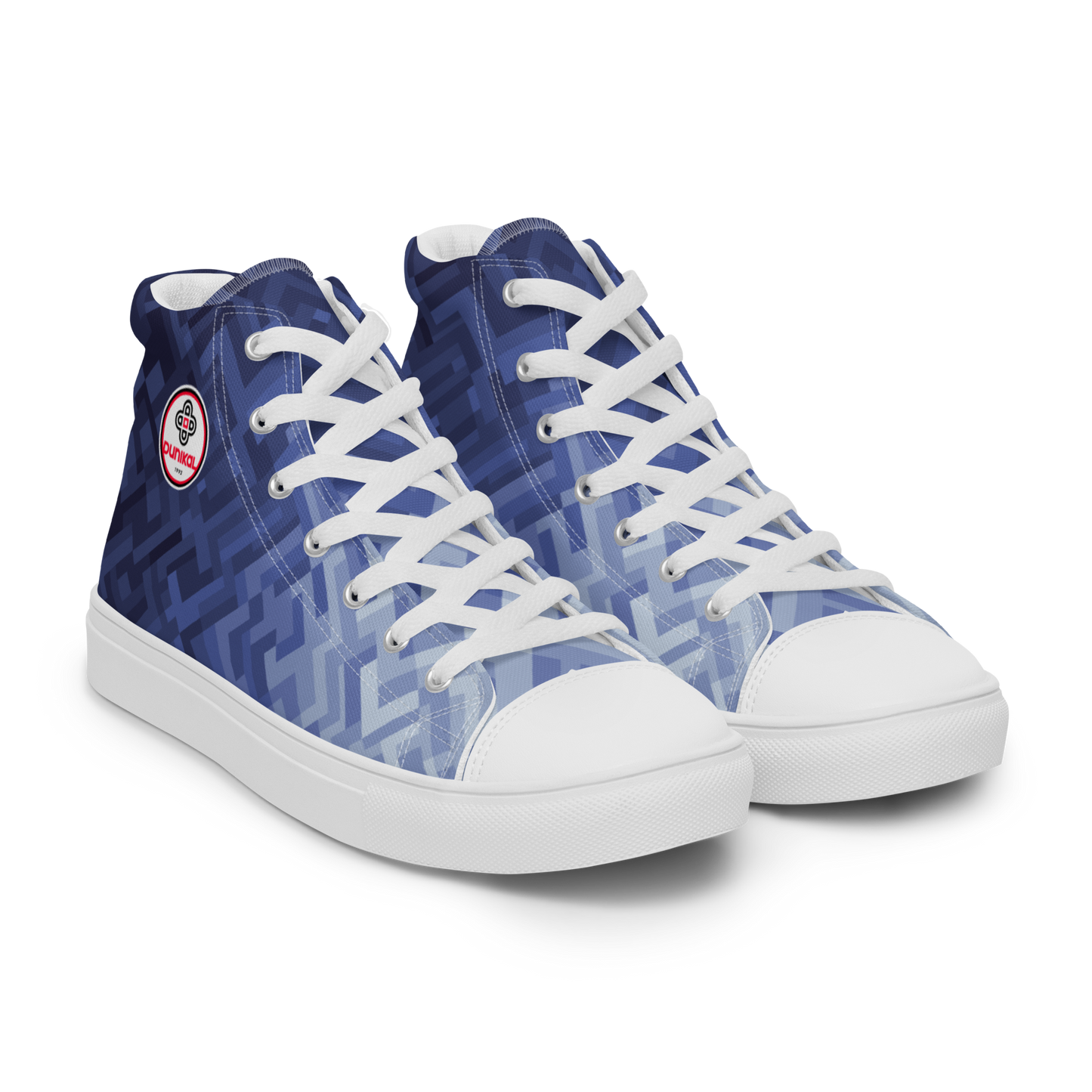 Men's Canvas Sneakers ❯ Polygonal Gradient ❯ Liberty Blue