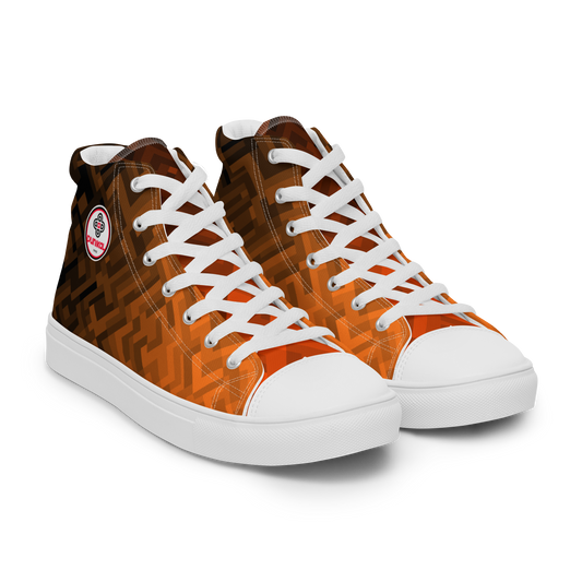 Men's Canvas Sneakers ❯ Polygonal Gradient ❯ Flambeau