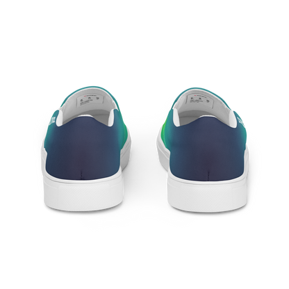 Men's Canvas Slip-Ons ❯ Pure Gradient ❯ Aurora Borealis