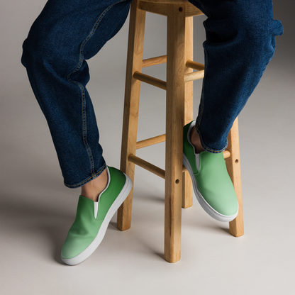 Men's Canvas Slip-Ons ❯ Pure Gradient ❯ Forest Green