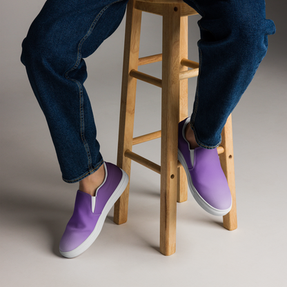 Men's Canvas Slip-Ons ❯ Pure Gradient ❯ Amethyst Purple