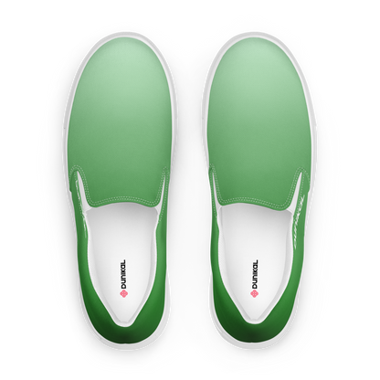 Men's Canvas Slip-Ons ❯ Pure Gradient ❯ Forest Green