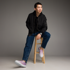 Enfilables en toile — Lilas lavandes