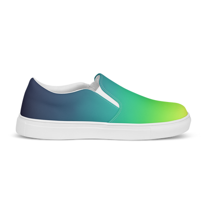 Men's Canvas Slip-Ons ❯ Pure Gradient ❯ Aurora Borealis