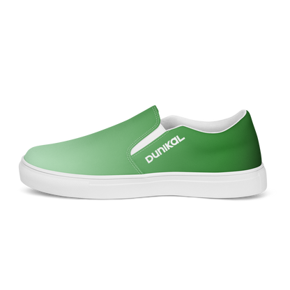 Men's Canvas Slip-Ons ❯ Pure Gradient ❯ Forest Green