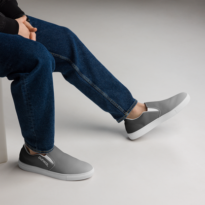 Men's Canvas Slip-ons ❯ Pure Gradient ❯ Silver