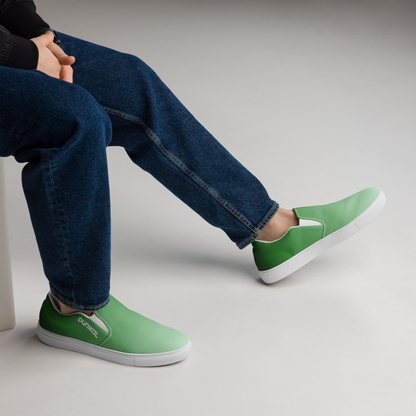 Men's Canvas Slip-Ons ❯ Pure Gradient ❯ Forest Green