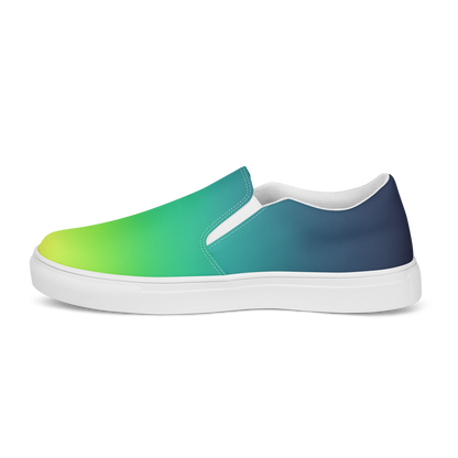 Men's Canvas Slip-Ons ❯ Pure Gradient ❯ Aurora Borealis