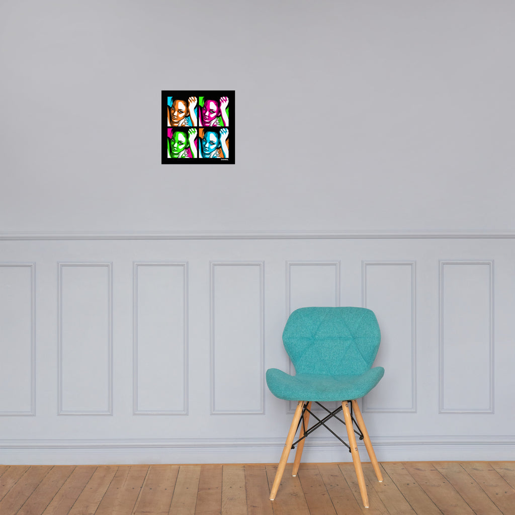 Affiche papier photo — Les femmes fatales portent du Crayola Néons