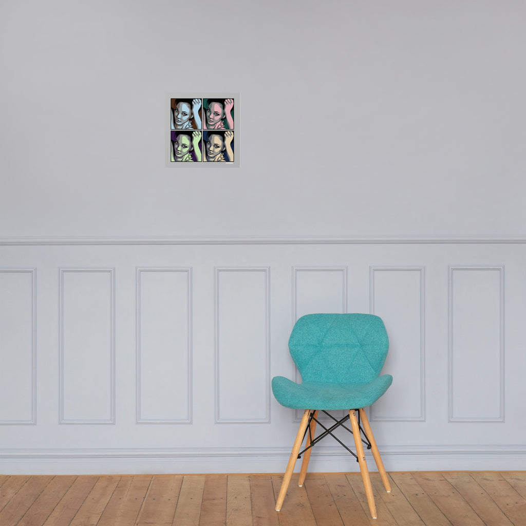 Affiche papier photo — Les femmes fatales portent du Crayola Quatre saisons