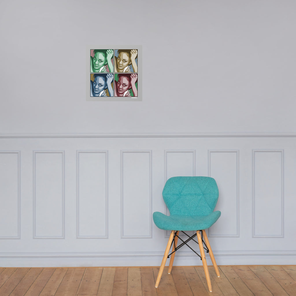 Affiche papier photo — Les femmes fatales portent du Crayola Contemplation