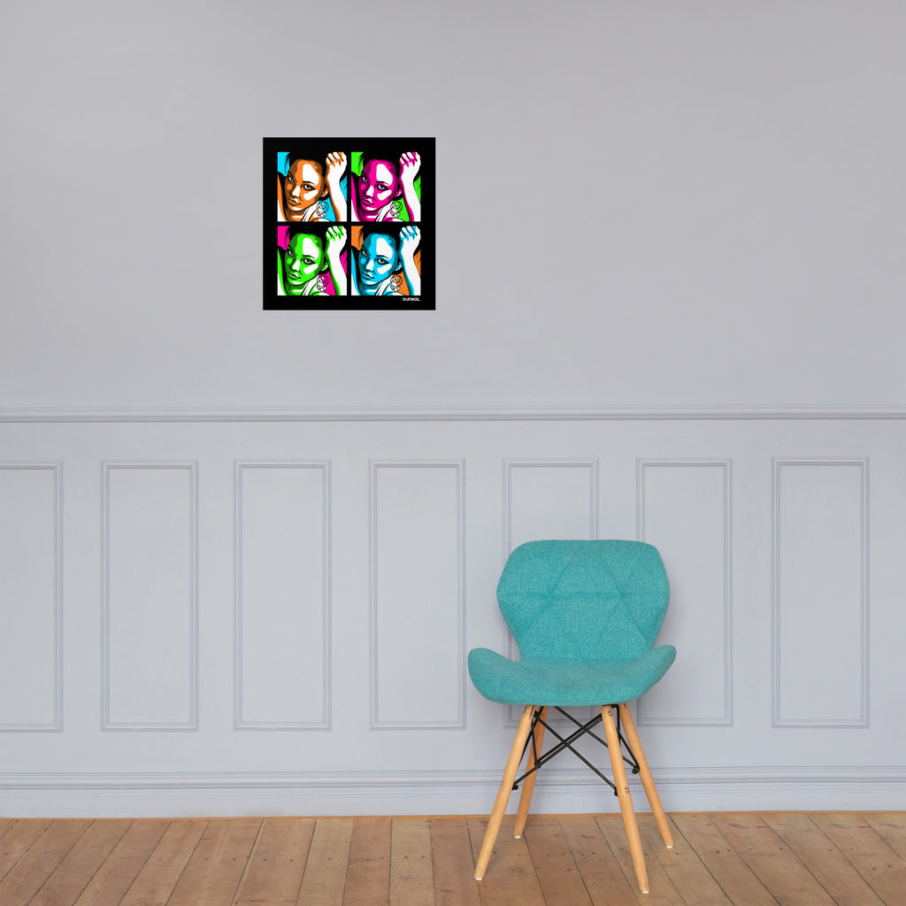 Affiche papier photo — Les femmes fatales portent du Crayola Néons