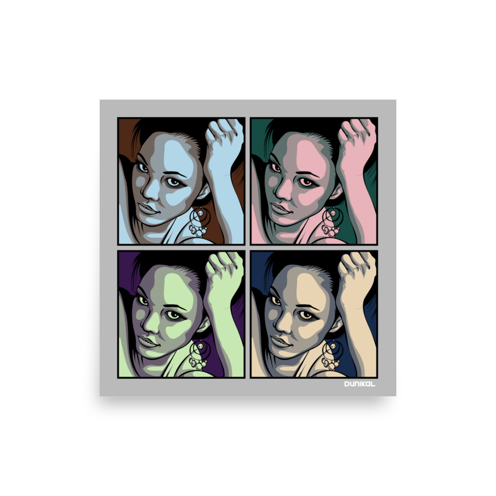 Affiche papier photo — Les femmes fatales portent du Crayola Quatre saisons