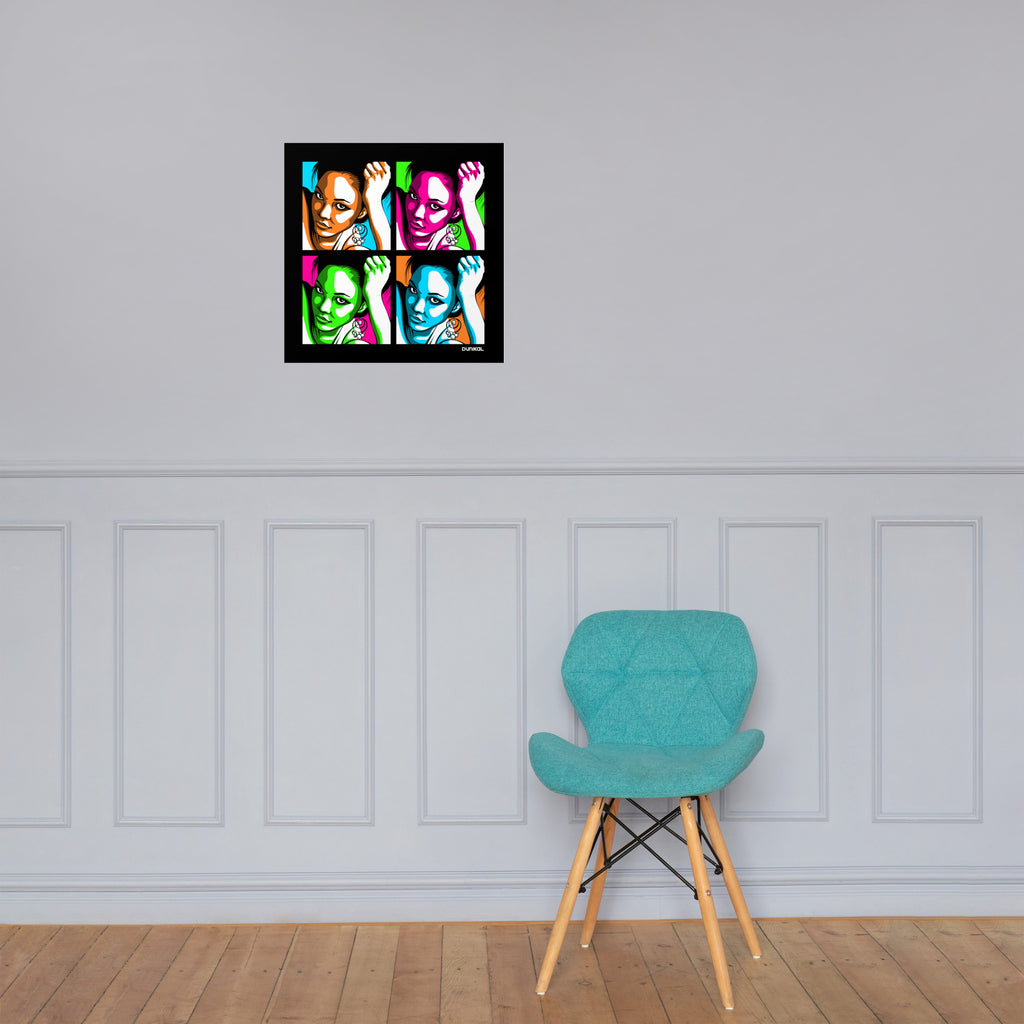 Affiche papier photo — Les femmes fatales portent du Crayola Néons