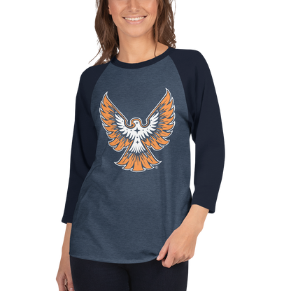 T-shirt à Manches Raglan 3/4 ❯ Déploie tes ailes ❯ Couleurs assorties