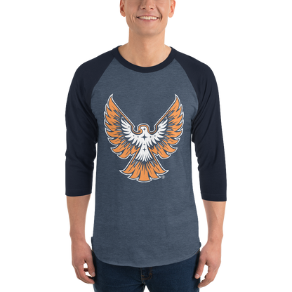 T-shirt à Manches Raglan 3/4 ❯ Déploie tes ailes ❯ Couleurs assorties