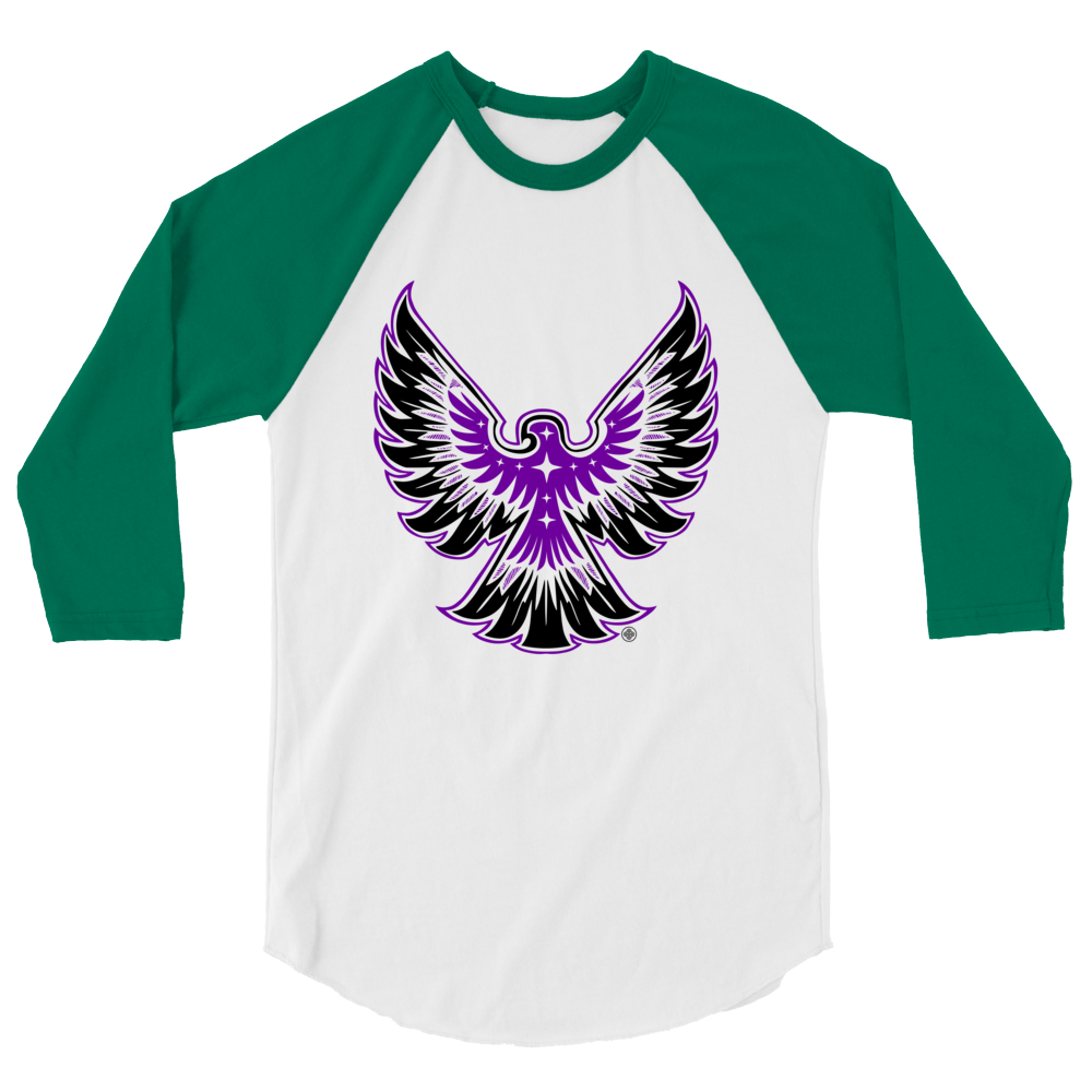 T-shirt à Manches Raglan 3/4 ❯ Déploie tes ailes ❯ Couleurs assorties
