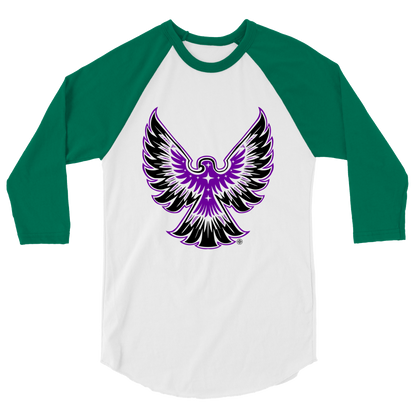 T-shirt à Manches Raglan 3/4 ❯ Déploie tes ailes ❯ Couleurs assorties