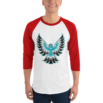 T-shirt à Manches Raglan 3/4 ❯ Déploie tes ailes ❯ Couleurs assorties