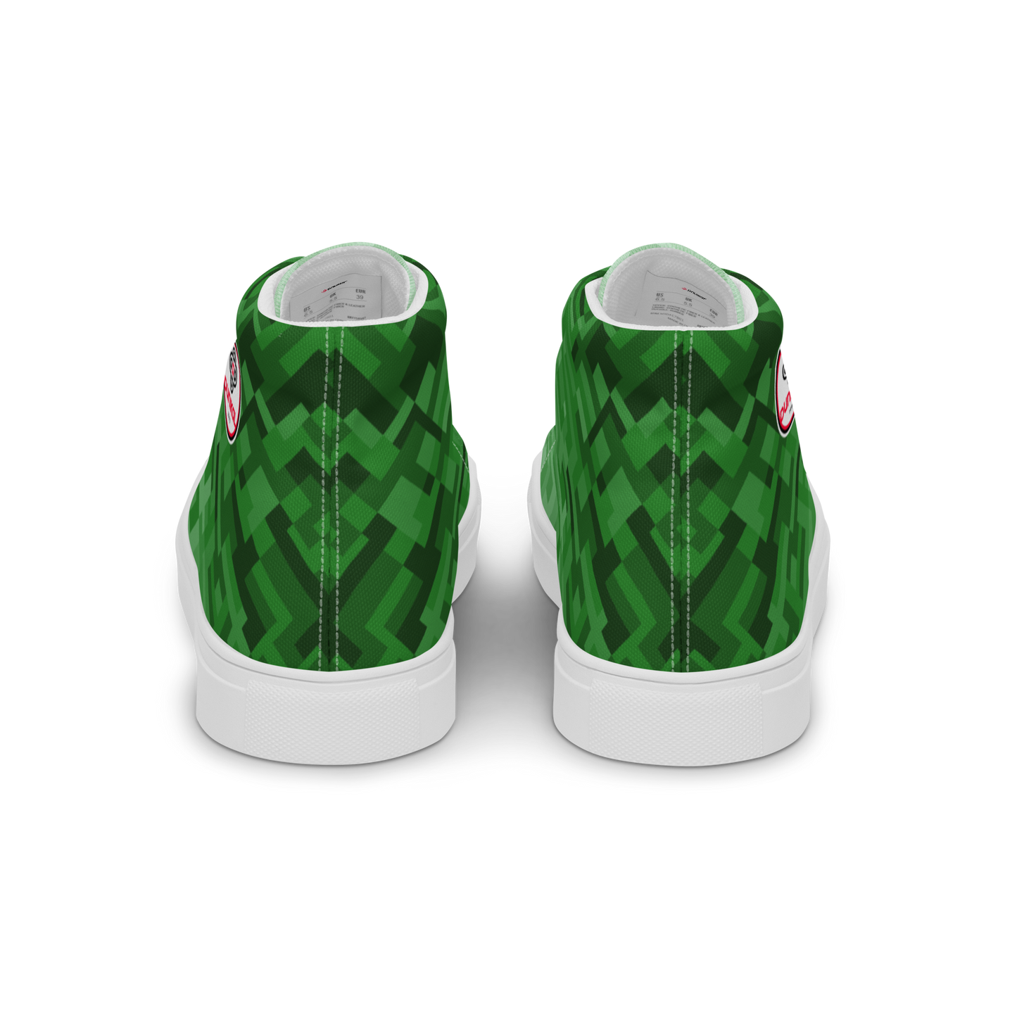 Women's Canvas Sneakers ❯ Polygonal Gradient ❯ Forest Green