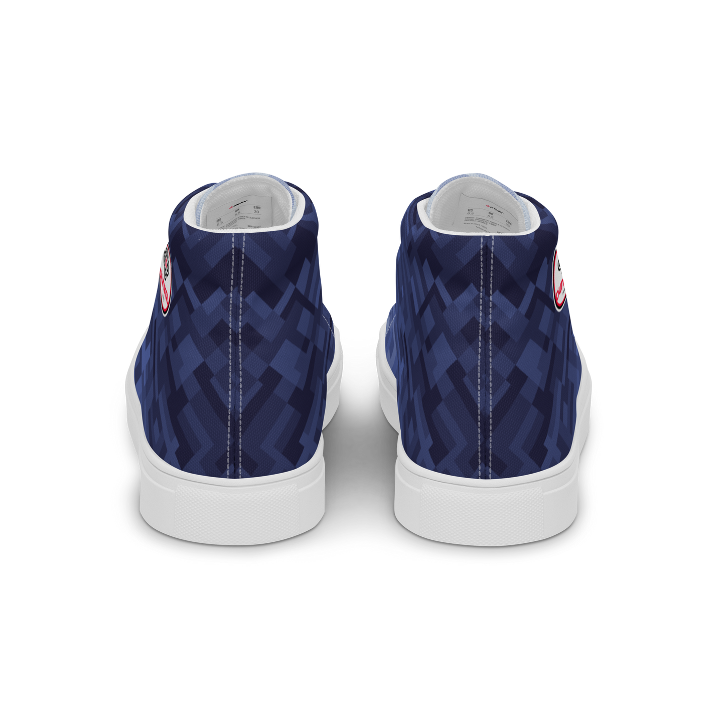 Women's Canvas Sneakers ❯ Polygonal Gradient ❯ Liberty Blue