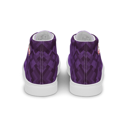 Women's Canvas Sneakers ❯ Polygonal Gradient ❯ Amethyst Purple