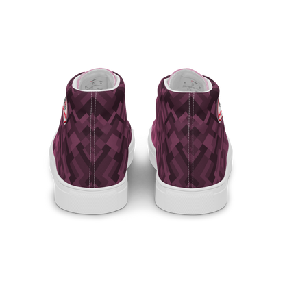 Women's Canvas Sneakers ❯ Polygonal Gradient ❯ Orchid Pink