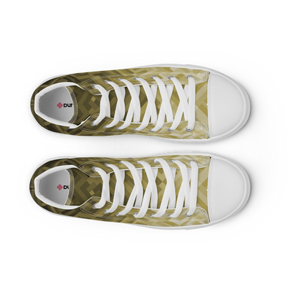 Women's Canvas Sneakers ❯ Polygonal Gradient ❯ Gold