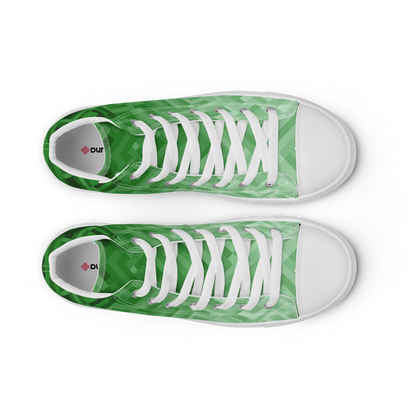 Women's Canvas Sneakers ❯ Polygonal Gradient ❯ Forest Green