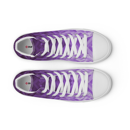 Women's Canvas Sneakers ❯ Polygonal Gradient ❯ Amethyst Purple