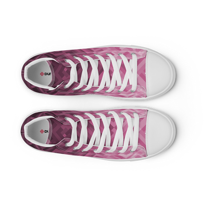 Women's Canvas Sneakers ❯ Polygonal Gradient ❯ Orchid Pink