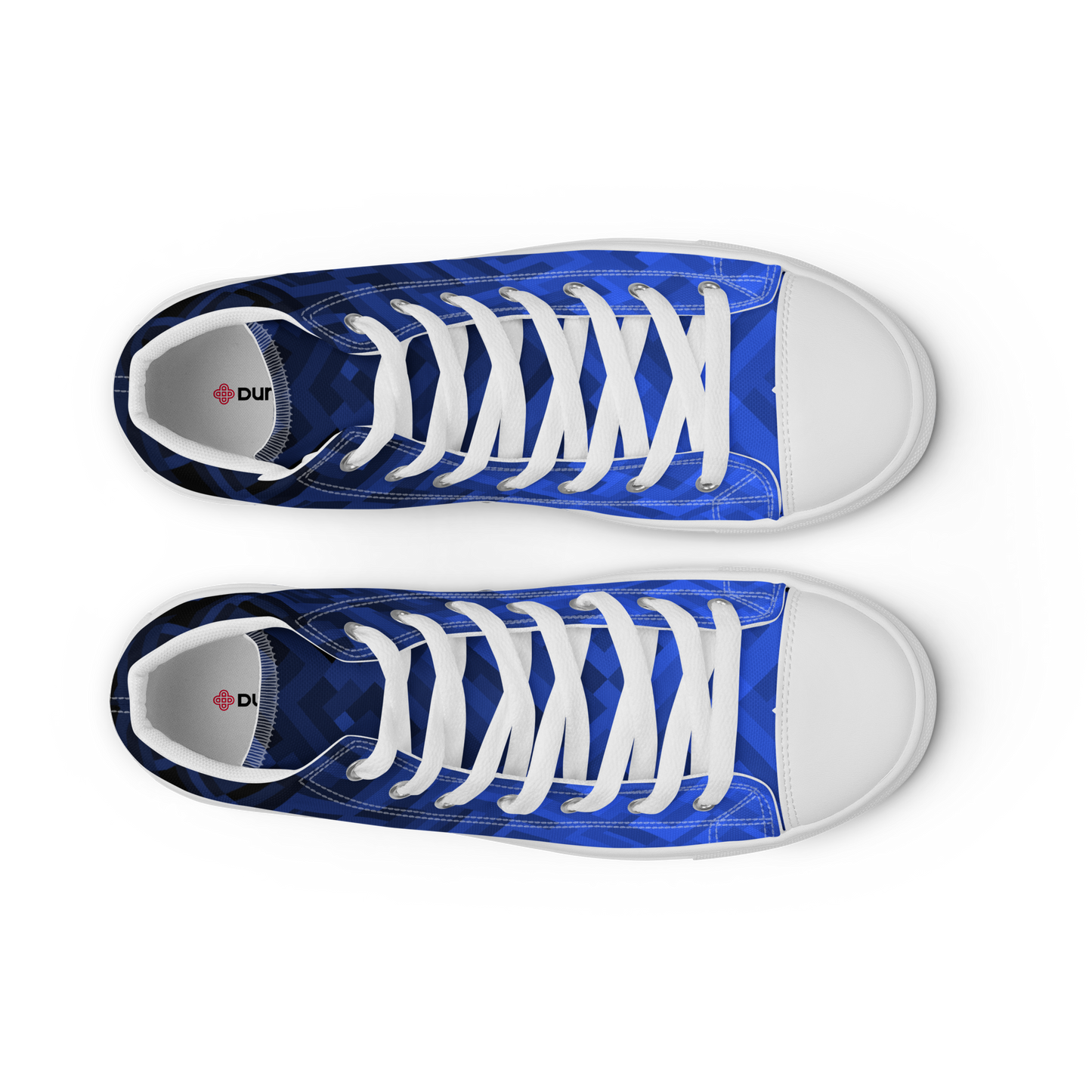 Women's Canvas Sneakers ❯ Polygonal Gradient ❯ Ultramarine