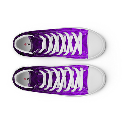 Women's Canvas Sneakers ❯ Polygonal Gradient ❯ Blacklight