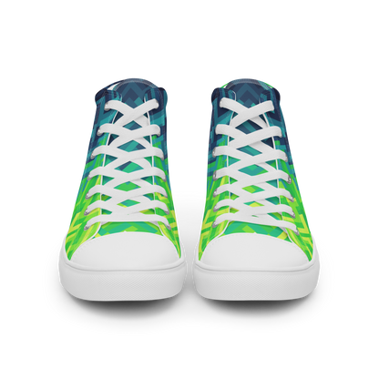 Women's Canvas Sneakers ❯ Polygonal Gradient ❯ Aurora Borealis