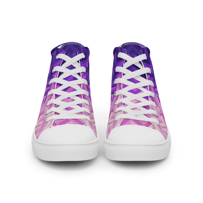 Canvas sneakers for women ❯ Polygonal gradient ❯ Winter evening