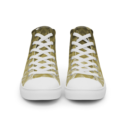 Women's Canvas Sneakers ❯ Polygonal Gradient ❯ Gold